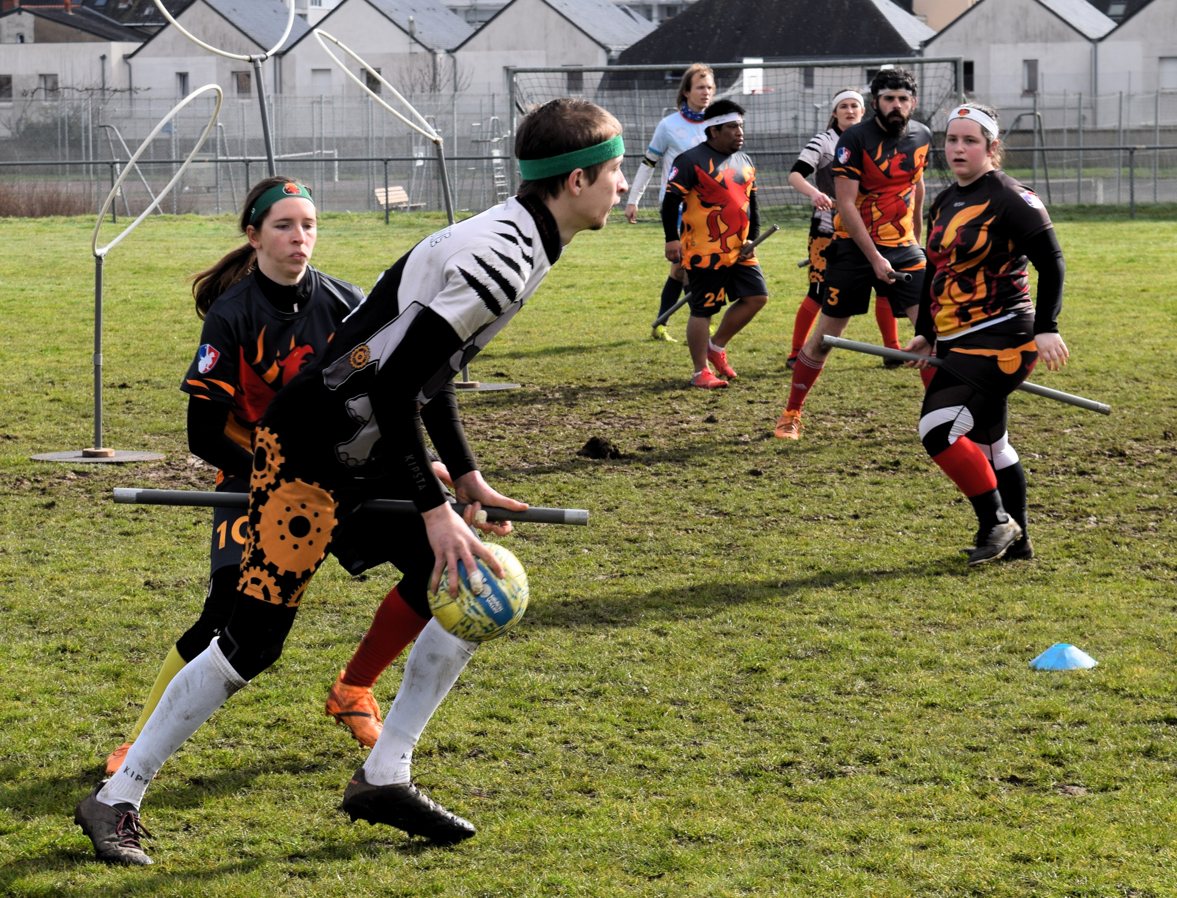 Match de quadball avec l'équipe de Nantes Quadball